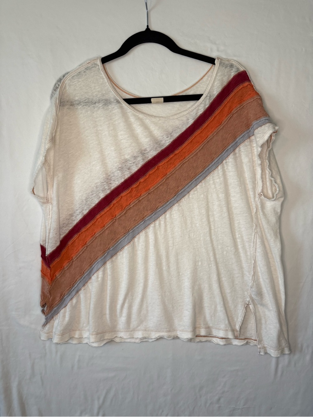 We the Free cap sleeve multi color tshirt